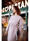 Rochie calda cu decupaj pe spate cappuccino FI719 - Magazin online - Boutique